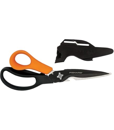 Amazon.co.jp: Fiskars PowerArc Heavy-Duty Scissors, Up to 30% More
