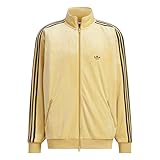 [アディダス] originals ジャージ ジャケット メンズ レディース BECKENBAUER VELOUR TRACK TOP ベッケンバウアー ベロア トラックトップ JUU25 オーバーサイズ ビッグシルエット ユニセックス (JP, アルファベット, M, ゴールデンベージュ(JM2270))