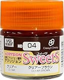GSI クレオス(GSI Creos) クラッシーアンドドレッシー アクリジョン スイーツカラーシリーズ クリアーブラウン クリアー 10ml ホビー用塗料 ND04