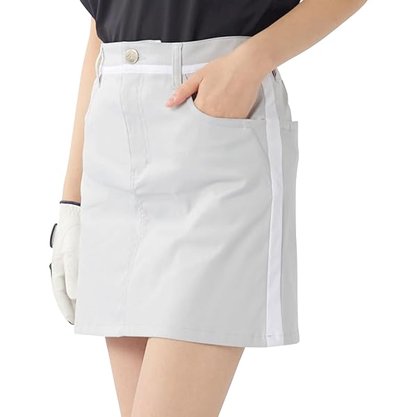 グレー キルティング ゴルフスカート WOMEN】【ストレッチ】キュロット