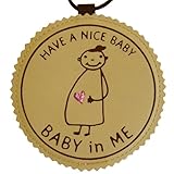 マタニティマークBABY in ME（ベイビーインミー）バッグチャーム ベージュ