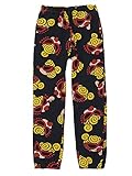 (ヒステリックミニ) Hysteric Mini CHEEKY FACE総柄 裏毛10分丈パンツ 100cm ブラック