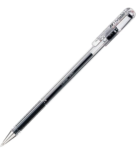 Amazon | ぺんてる ゲルインキボールペン ハイブリッド 0.5 黒