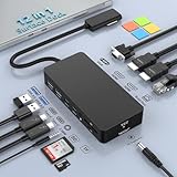 Surface Pro ドッキングステーション 12-in-1 Microsoft Surface トリプルディスプレイ デュアル 4K HDMI+VGA ドック Microsoft Surface Dock Surface Pro 11/10/9/8/X/7/6/5/4 Surface Laptop go/7/6/5/4 /3/2 Surface Book用