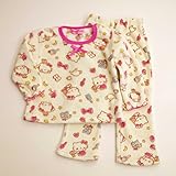 サンリオ ハローキティ もこもこ長袖パジャマ 100-130cm（734KT107113） (130cm)