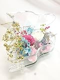 【プリザーブドフラワー／グランドピアノリングピロー】ピンクと白の薔薇が寄り添うように聴いているエンジェルの優しいメロディ【リボンラッピング付き送料無料】【お祝い ウェディング フラワーギフト】