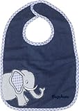Playshoes 28 x 27cm Baby Bib Elephant (Blue) by Playshoes