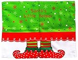 クリスマスエルフプレースマットキッチンプリントテーブルマットのセット6個