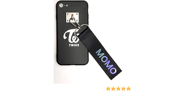 Amazon Twice トゥワイス Momo ストラップ付き ブラック Iphone7 7s 8 Case ランプ ライト おもちゃ Amazon Twice トゥワイス Momo ストラップ付き ブラック Iphone7 7s 8 Case ランプ ライト おもちゃ