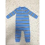 【RALPH LAUREN(ラルフローレン）】ボーダーカノコ・ポロカバーオール(Baby boys) 12M (73-78cm) 888178386689