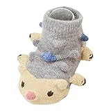 ベビー3Dソックス【動物シリーズ】【日本製】 (ハリネズミ（グレー）)