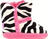 M & F Western infant-girls ' Blazin Roxx Zebra PrintスパンコールスリッパZebra Small US