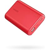 Anker PowerCore 10000 (10000mAh 大容量 モバイルバッテリー)【PSE技術基準適合/PowerIQ搭載】 iPhone iPad Android対応 (レッド)