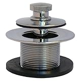 LASCO 03 – 4765 Sayco Fine Thread Bathtub Strainerアセンブリwithリフトとスピンストッパー、1 1 / 4インチ、クロームメッキ仕上げ
