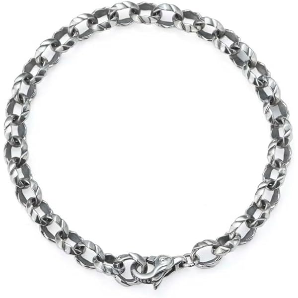 Amazon | [シルバーワン] on ブレスレット メンズ シルバー925