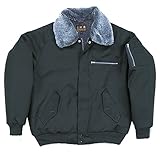 S-1777　激安三段鳶パイロット防寒ジャンパー[LL 26:スミクロ]