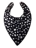 Adult Bib Bandana Special Needs Dribble Bib 2 Pack 1 x Navy/Silver Stars 1 x Blue/Orange Check by Oo