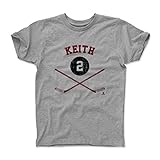 500レベルのダンカンキースユース&キッズTシャツ – シカゴHockeyファンギアNHLの公式ライセンス選手Association – Duncan Keith Sticks R