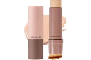 [DERMASHARE] ファンデーション スティックファンデーション ブラシ付き 全ての肌質 ヴィーガン ブラシ取り外し可 14g ダーマシェア ナチュラルベージュ