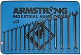 Armstrong 56-628 15 Piece 12 Point Metric Black Oxide Long Combination Wrench Set [並行輸入品]