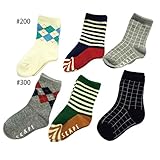 【SiShuNon/SKAPE】クラシック3足セットソックス エスケープ ベビー キッズ クラシック ボーダー チェック 3足セット 3P ソックス 靴下 16-18 300