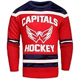NHL Washington Capitals Uglyグローin theダークセーター、Xラージ