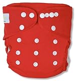 NatureSnug All-in-two Cloth Diaper Cover (Red) by Smart Snugs