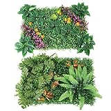 F Fityle 人工植物　壁　芝生　パネル　結婚式　庭　装飾　2本