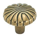 Amerock BP1337O77 Natural Elegance Round Knob, Burnished Brass, 1-7/32-Inch Amerock [並行輸入品]