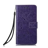 OMATENTI iPhone 5 / 5S ケース, Apple iPhone5 iPhone5S 高級PUレザー ケース 手帳型 保護ケース カード収納ホルダー付き 横置きスタンド機能付き マグネ