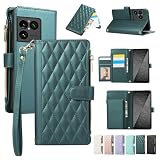 OPPO Reno7 A ケース OPG04 /OPPO Reno9 A ケース おっぽ スマホ Reno9 A ケース 手帳型 OPPO Reno7 A ケース ショルダー 肩掛け 斜めかけ 縄掛けケース 財布型 マグネット開閉 スタンド機能 ストラップ付き キャッシュポケット RFIDブロッキング オッポA9ケース Reno7 A 手帳型ケース Reno9 A カバー [ダークグリーン]