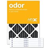 AirXフィルター臭気15 x 20 x 1エアフィルタMERV 4 AC炉プリーツエアフィルタ交換用ボックスの6、Made in the USA