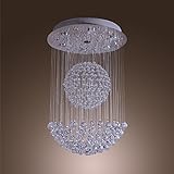LightInTheBox® 50W Modern Crystal Pendant Light with 7 Lights and Crystal Beaded Globe Decor (GU10 B