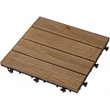 敷くだけデッキ 天然木 ナチュラルブラウン 30×30 18枚セット
