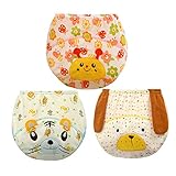 エルフ ベビー(Fairy Baby) ベビー用トレーニングパンツ 防水 可愛い 再利用可能 3枚組(セット1,サイズ100)