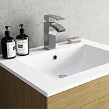 Square Swan Spout Basin Mixer Tap Waterfall Chrome Bath Brass CASCADE