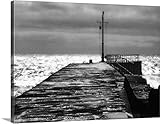 Noah Bayプレミアムシックラップキャンバス壁アート印刷題名Stone Pier 40" x 30" 1163164_24_40x30_none