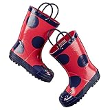 (カーターズ) Carter's 子供服 女の子 (0～24ヶ月) レディーバグレインブーツ カラー:レッド 12(18cm) [並行輸入品]