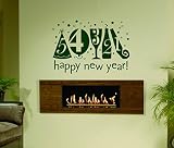 Congratulations onクリスマスHappy New Year子供部屋子供スタイリッシュな壁アートステッカーデカールg9062