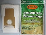 Vacuum Cleaner Bags 6 KENMORE 50688 50690 UPRIGHT PANASONIC U-2, U-10, CLOTH VACUUM BAGS