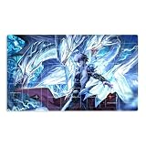 Mlikemat 新プレイマット 海馬瀬戸 ブルーアイズ ホワイトドラゴン マウスパッド TCG CCG トレーディングカードゲームマット + フリーバッグ(ZD039-28)