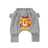 Tovadoo 子供服 ベビー服 女の子 男の子 ズボン ハーレムパンツ 厚手 暖かい 秋冬 多色 動物柄 蟹 ライオン 恐竜 鯨 アライグマ 可愛い アウトドア 保育園 旅行 プレゼント