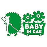 imoninn BABY in car ステッカー　【パッケージ版】　No.62　花屋のハリさん　（緑色）