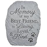 Carsonホームアクセント樹脂Stepping Stone PlaqueメモリのBest Friend