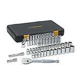 アペックスツールグループ49-PC 0.5インチドライブSAE-メトリック6 Ptのスタンダード・アンド・ディープソケットセット