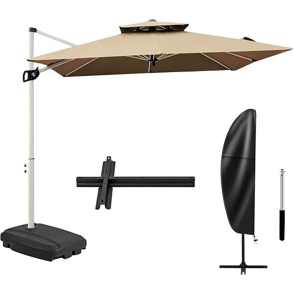 Amazon.co.jp: Simpolu ガーデンパラソル 大型 直径300cm 30+UPF紫外線
