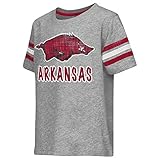 Colosseum幼児用Arkansas Razorbacks半袖Teeシャツ 4T with Your Name Embroidered グレイ