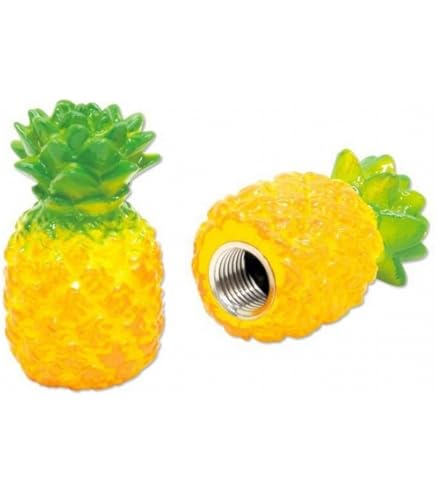 スズムシパイナップル Amazon | MOONEYES BLUE PANIC Original Pineapple Air Valve Stem Cap