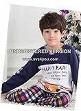 (チェリーレッド) CherryRed 子供 男の子 ファション パジャマ ルームウェア 部屋着 寝間着 上下2点セット 長袖 フリース 春秋向け リラックス 快適 気持ち良い チェック コットン 1