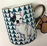 French Bulldog ( Frenchie ) LoverエレガントゴールドHandled Coffee / Tea Mug by 10 Strawberry Street